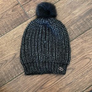 CALIA by Carrie Knit Beanie w Pom